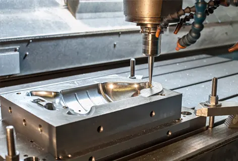 Engineer working on CNC prototype in Sunnyvale, CA